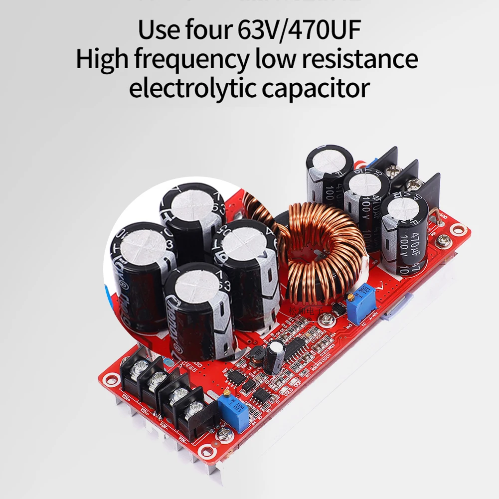 Convertitore DC DC 1200W 20A Boost In DC10-60V Out 12-83V Modulo di alimentazione step-up Protezione da sovracorrente regolabile