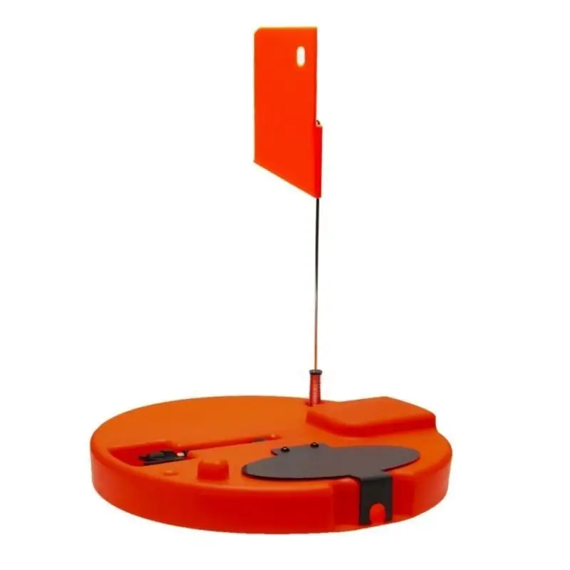 

R6FE Winter Ice Fishing Insulator Cover with Poles Flags 10.6in Fishing Tip Up