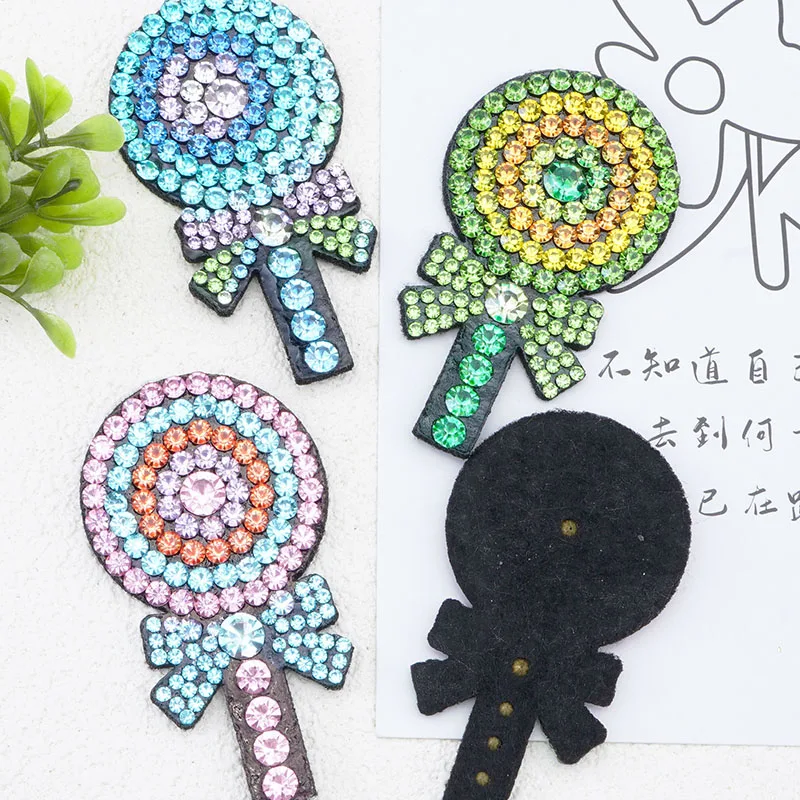 Patches Rhinestone Applique Sewing Decorative Badges Cute DIY For Clothing Jacket Backpack BX157
