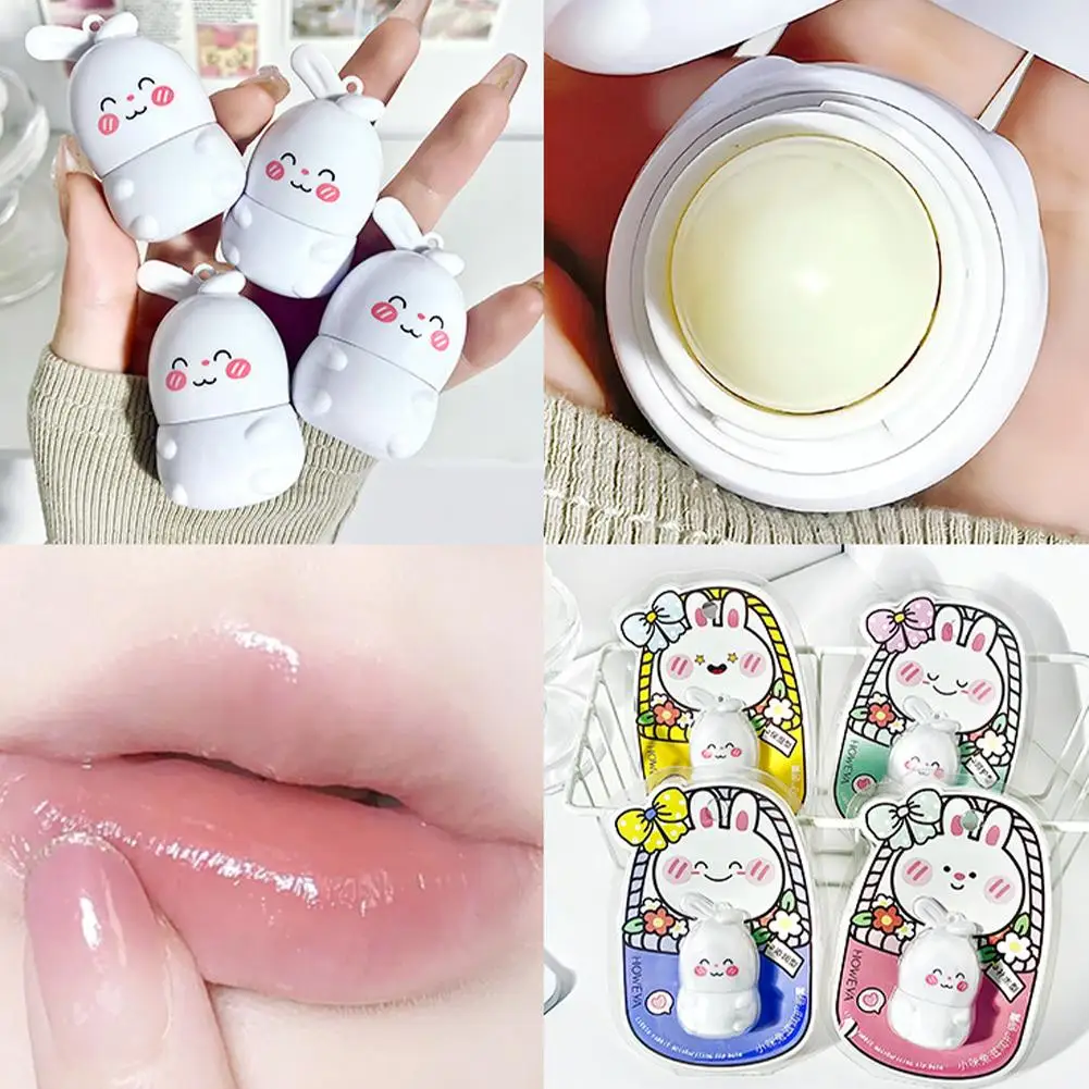 2025 Winter For A Long Time Lip Bear Water Soft Gel Little Mi Rabbit Water Lip Balm Moisturizes And Moisturizes Lips