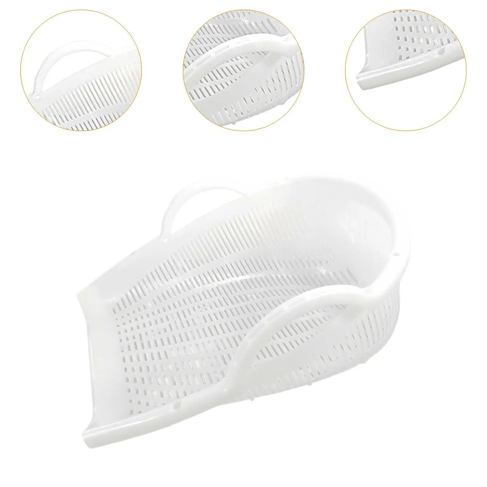 Setaccio per setaccio pratico scavato multiuso riutilizzabile con doppio orecchio