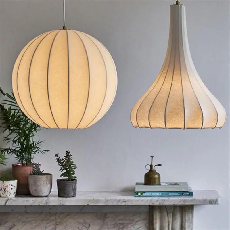 Japanese Wabi Sabi Mid-Century Pendant Light - Retro Designer Lamp for Dining Room Bedroom Study Room Tea Room Bar