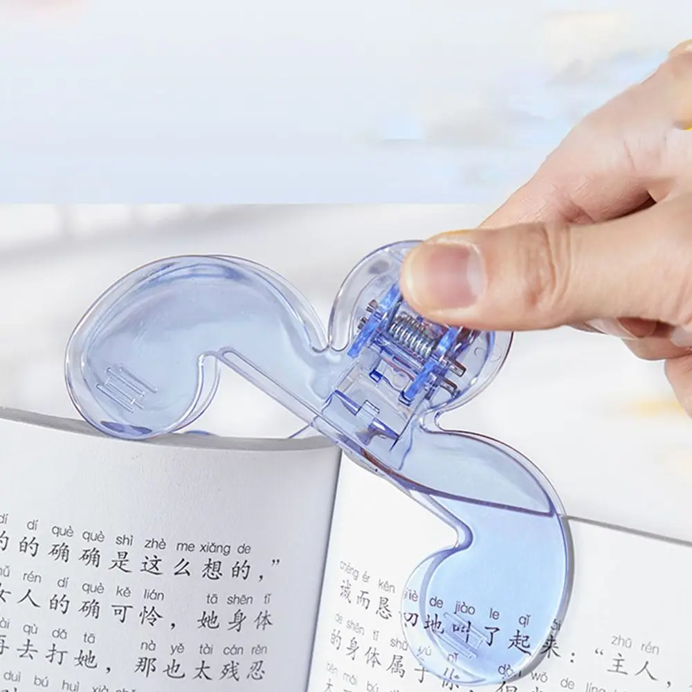 

Easy To Read Reading Bookmark Holder 12° Plastic Anti Page Turning Holder Anti-slip Transparent Book Holder