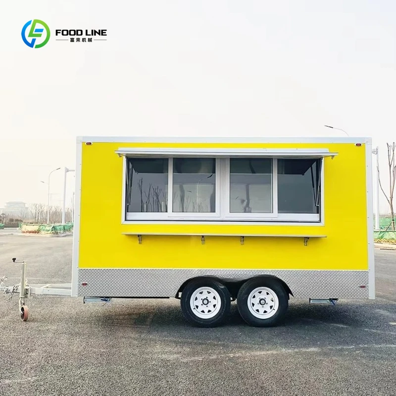 Concession Catering Coffee Food Trailers Furgoneta de comida totalmente equipada Caminhão móvel de sorvete com cozinha completa