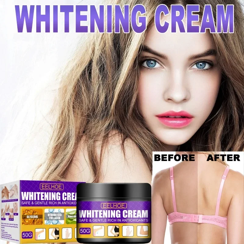 Whitening Cream Lighten Thigh Inner Joint Dark Melanin Remove Underarm Knee Bleach elbow Armpit Brighten Gel Quick Whitening