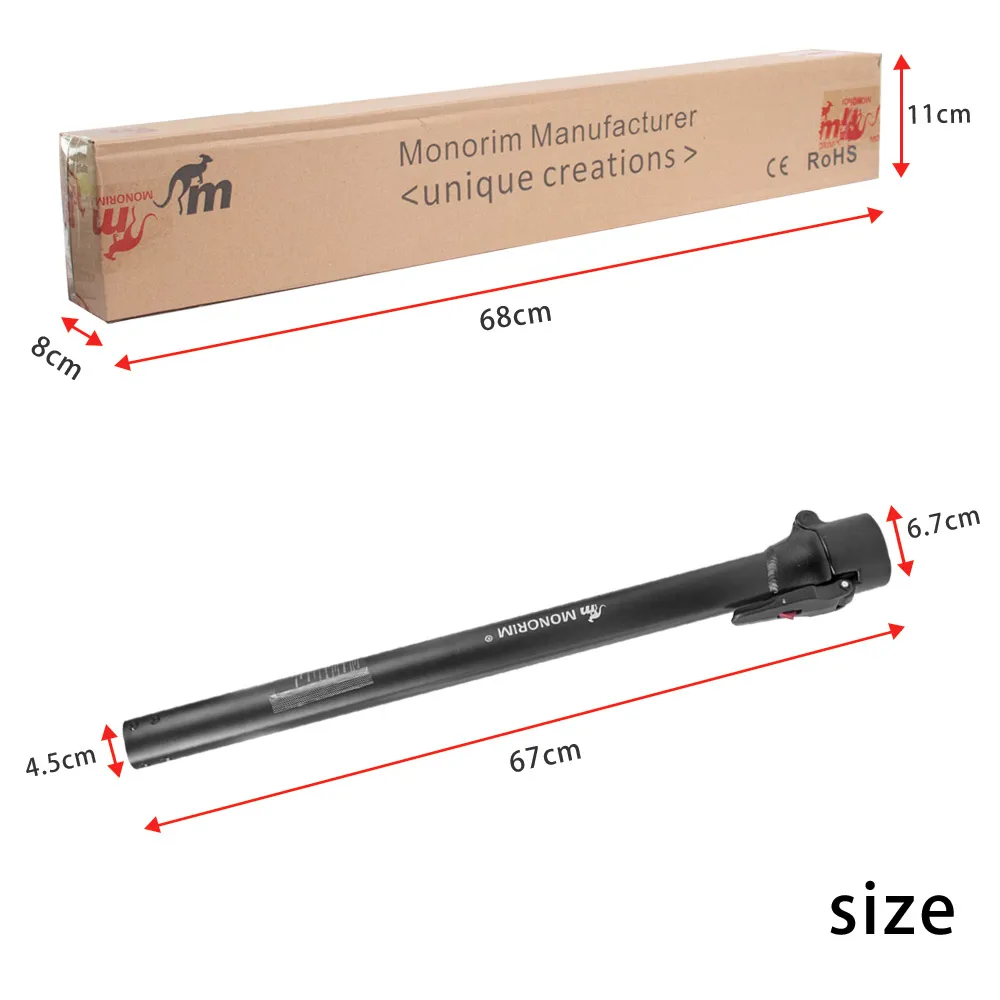 Monorim Folding Pole Stand Rod Base Kit for  Ninebot MAX G30 Electric Scooter Folding Pole Horizontal Suitable Handle Structure