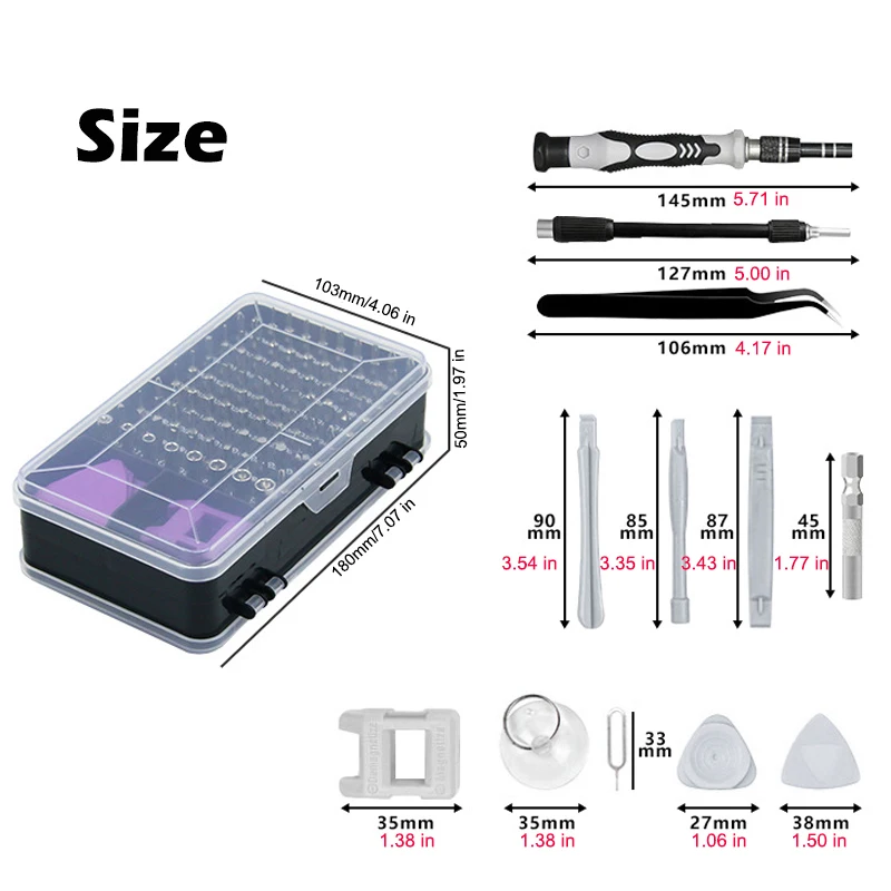 

Набор прецизионных отверток 115 в 1, мини-гайковая отвертка, мобильный телефон, компьютер, часы, прецизионное обслуживание инструментов
