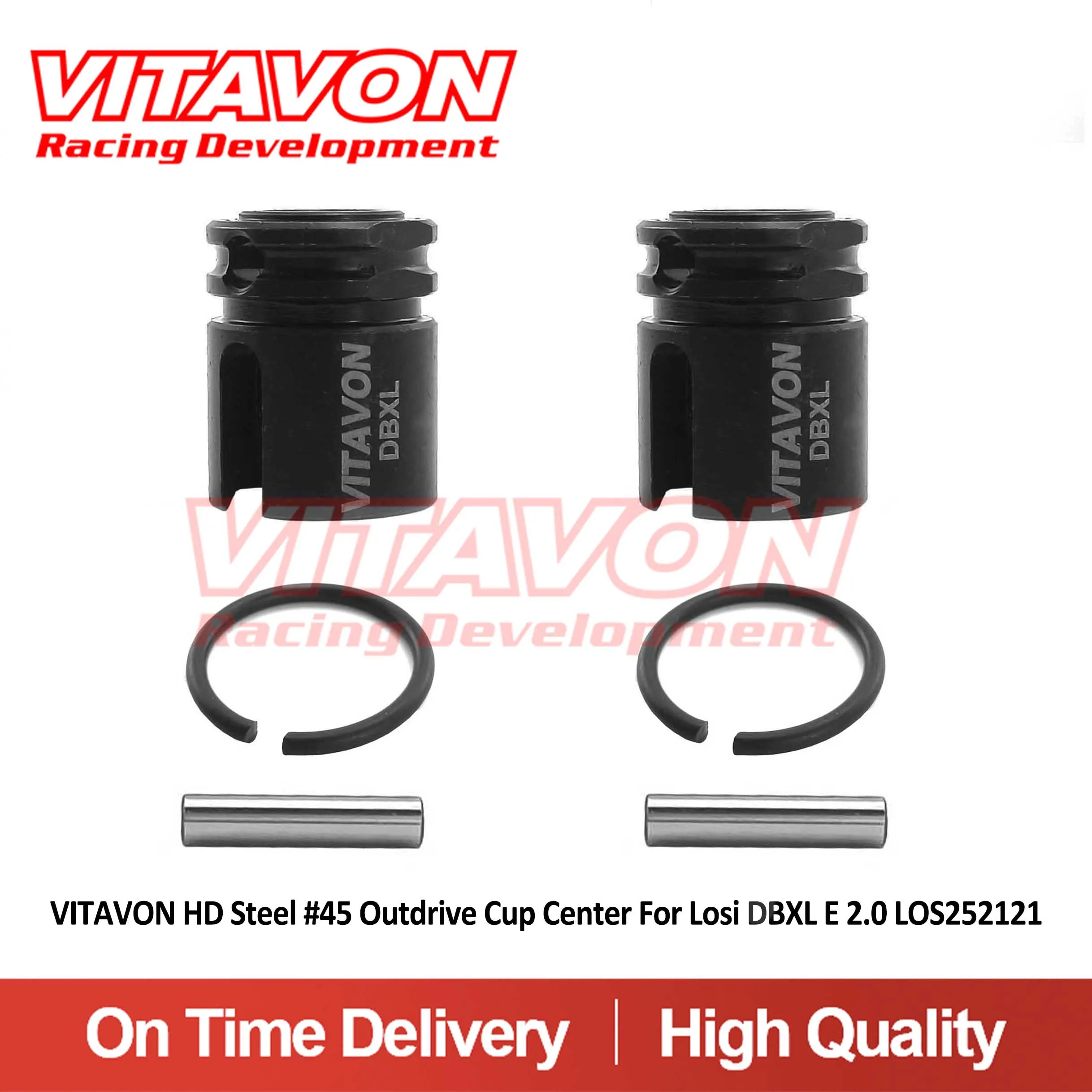 VITAVON HD Steel #45 Outdrive Cup Center For Losi DBXL E 2.0 LOS252121