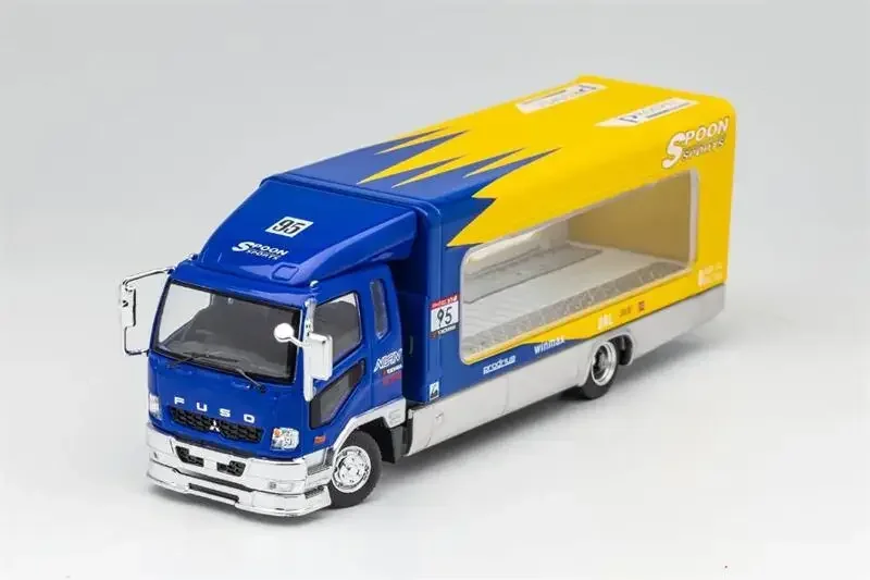 

GCD 1:64 Fuso Fighter Mk2 FK 2017 Outriggers Raised Truck limited599 SPOON Diecast Model Car