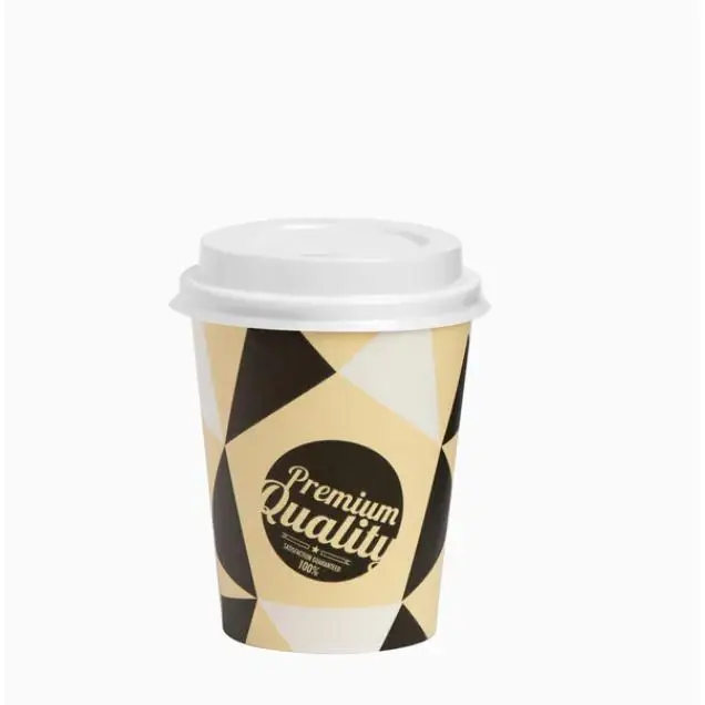 LD Morphling-Horeca Collection MAXI PRODUCTS - 120 Unidades Vasos Café Desechables con Paletina - Vasos Cartón 200,500 cc - Vasos Desechables Catering - Vasos Café para Llevar - APTO BEBIDAS CALIENTES