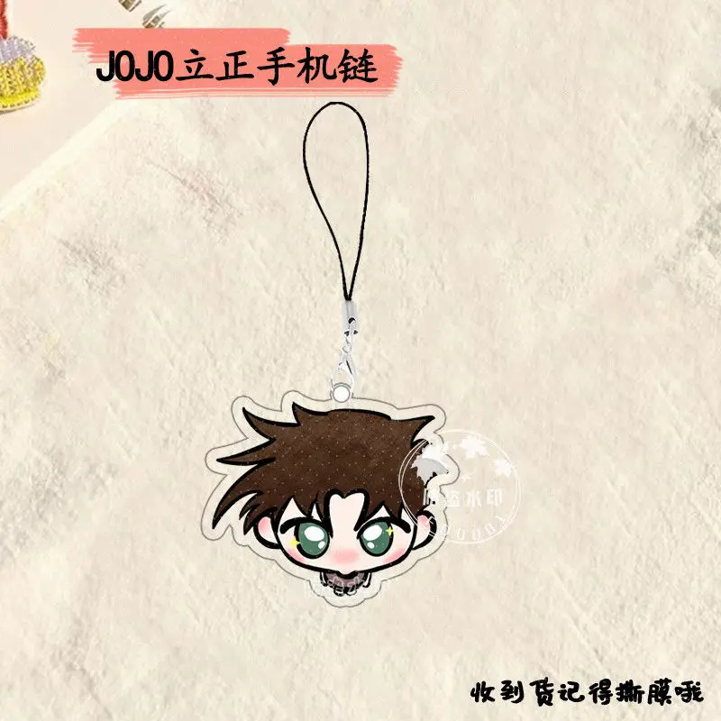 أنيمي جوجو جوناثان جوستار هيغاشيكاتا جوسوكي كيرا يوشيكاجي جوجو المفاتيح اكسسوارات قلادة شارة سلسلة هواتف هدية الكريسماس #3
