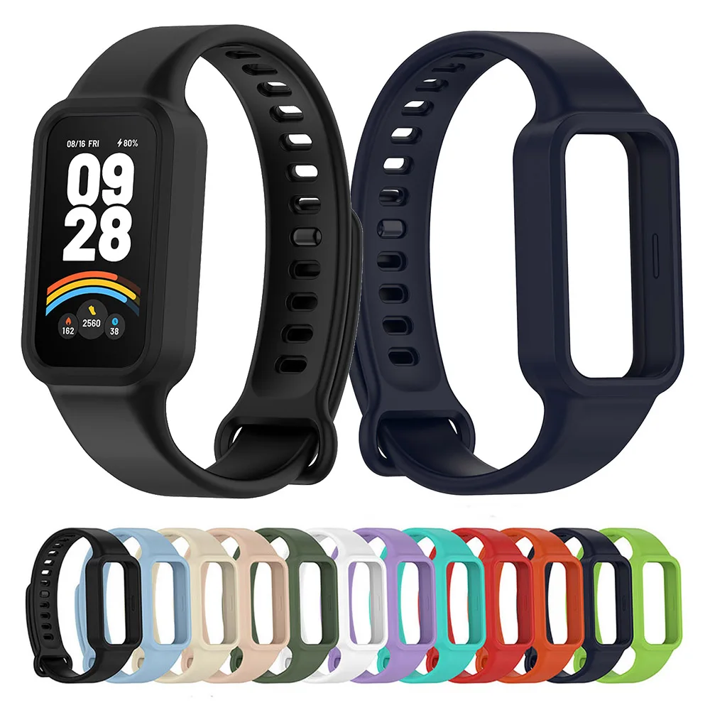 Silikonarmband für Xiaomi Smart Band 9, aktives Armband, Armband für Redmi Band 3