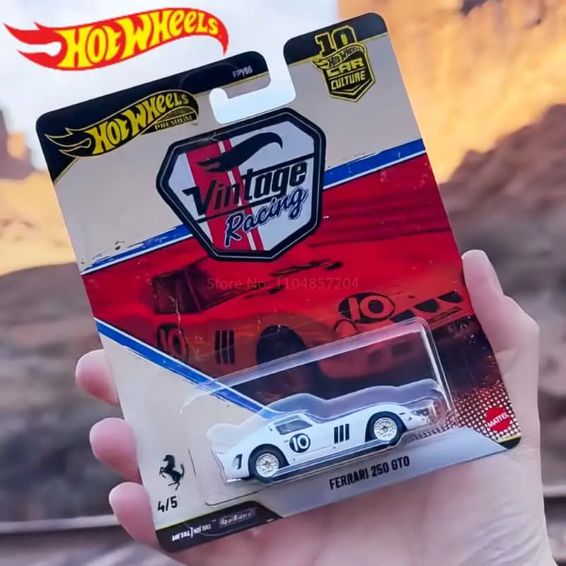 

2026 Hot Wheels Premium Car Culture Vintage Racing Jaguar Porsche Corvette Ferrari Lancia 1:64 Model Cars Ornament Holiday Gifts