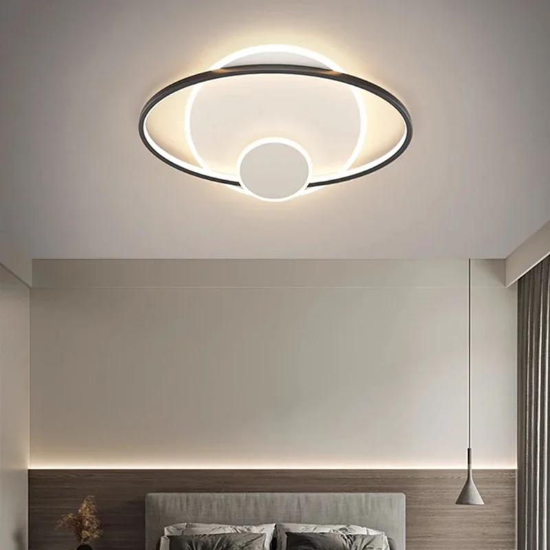 Modern Silk Ribbon Shape LED Ceiling Light for Living Room Bedroom Chalet Dining Room Kitchen Hanging Lighting Suspension Design