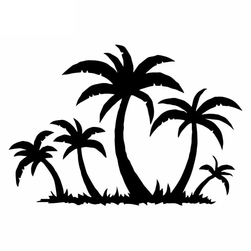 

Car Stickers Palm Tropical Tree Fashion Creative PVC Car Decoration Accessories Decals Waterproof Black/white,17cm*12cm