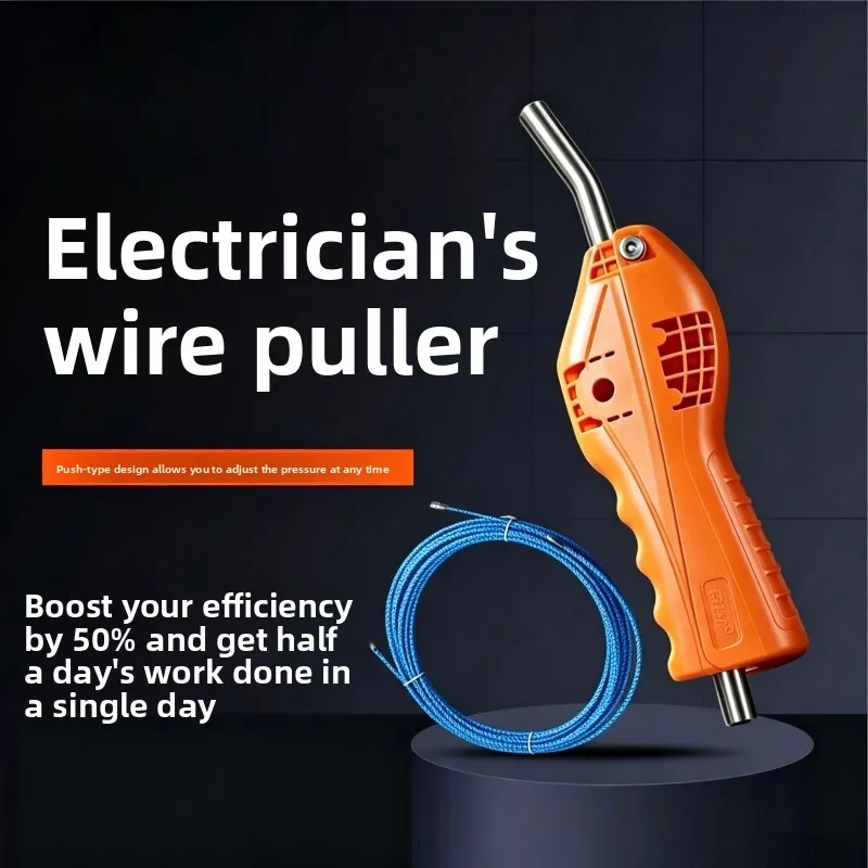 Electrical Tape Puller 6mm Cable Pulling Tool with Electrician Lead Wire Aid 5 Length Options