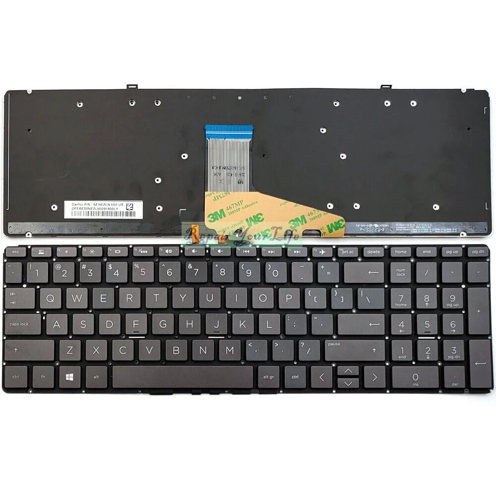 Swiss US Backlight Keyboard for HP Spectre X360 15-CH 15-CH000 CH010CA TPN-Q200 L30531-BG1 QWERTZ Replacement Keyboards Backlit