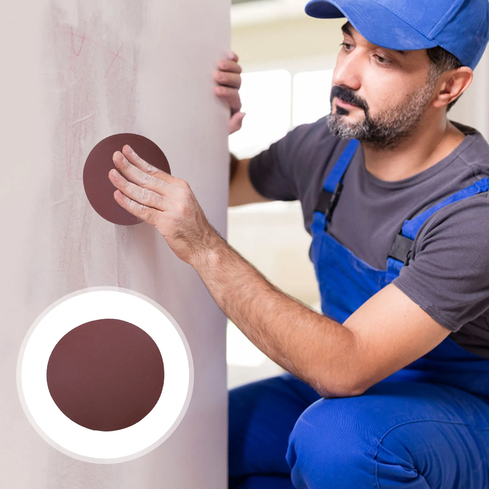 

Self Adhesive Sandpaper Sheets Round Wood Polishing Wet Dry Sanding Discs Durable Waterproof Grinding Sander Sheets Anti Static