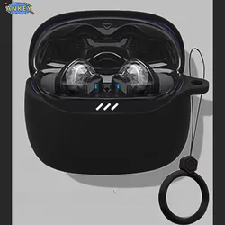 Case for JBL Tune Beam 2 Protective Earphone Cover Ring Anti-fall Soft Silicone Wireless Bluetooth Earbuds Shell Carrying
