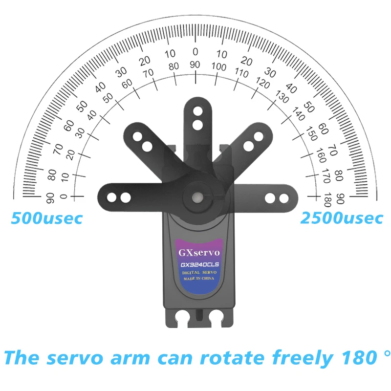 GXservo 40KG PWM Servo Coreless Servo digitale ad ingranaggi in metallo ad alta tensione per motore RC per auto in scala 1/8 1/10