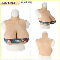 Silicone Prostheses K Cup No Oil Fake Boobs Drag Queen Costumes Fake Breasts Huge Breast Forms Breastplate False Chest Sissy