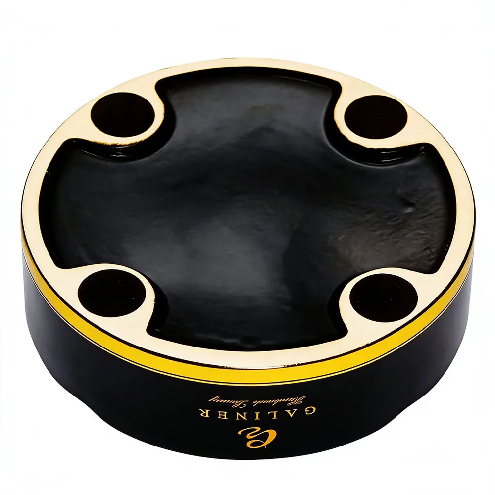 Large Ceramic Cigar Ashtray Home Round Living Room Creative Cigar Holder Stand Cenicero For Cigar Tobacco Cigarette Ashtrays