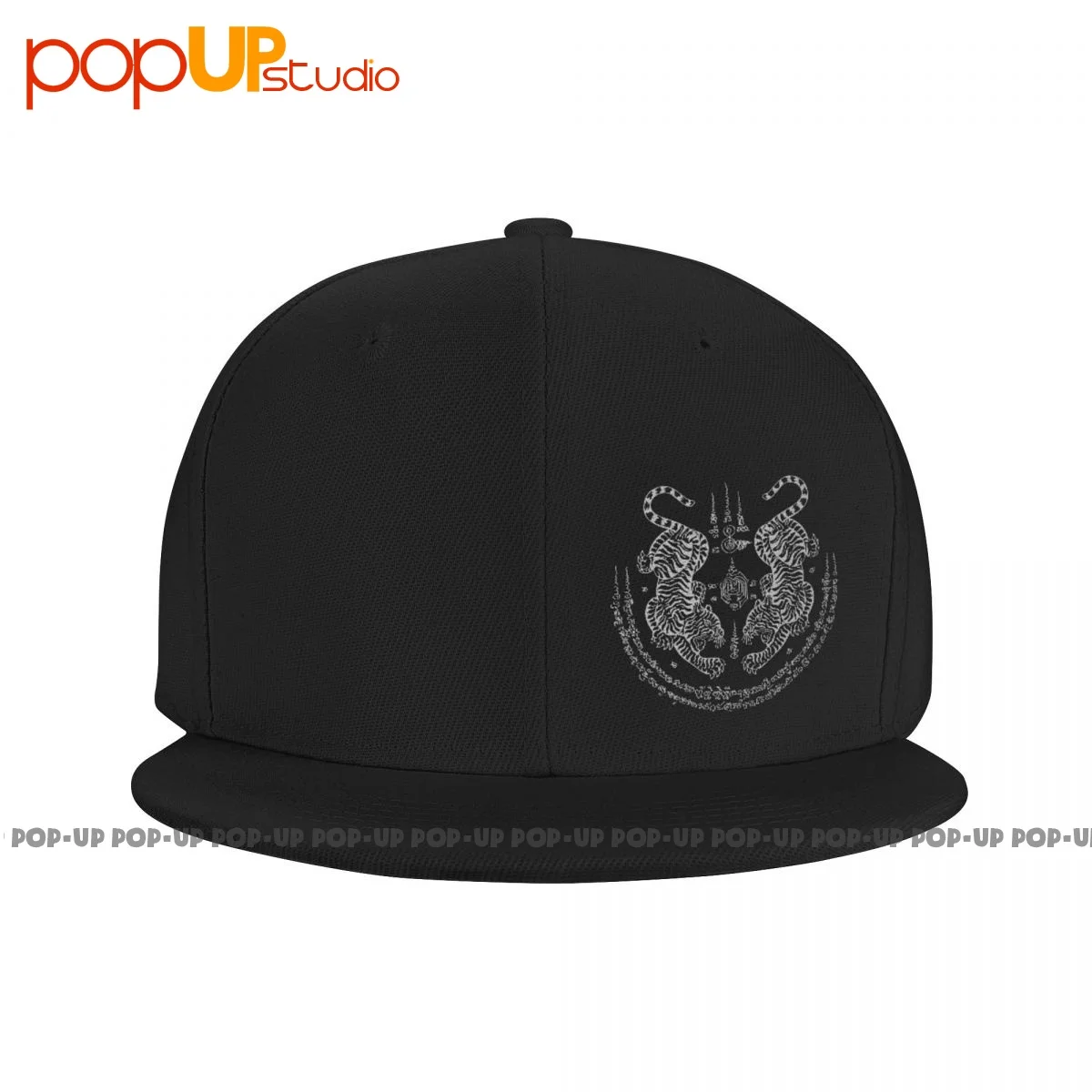 Sak Yant Thai Tattoo Twin Tiger Muay Magical Thailand Snapback Cap Baseball Caps