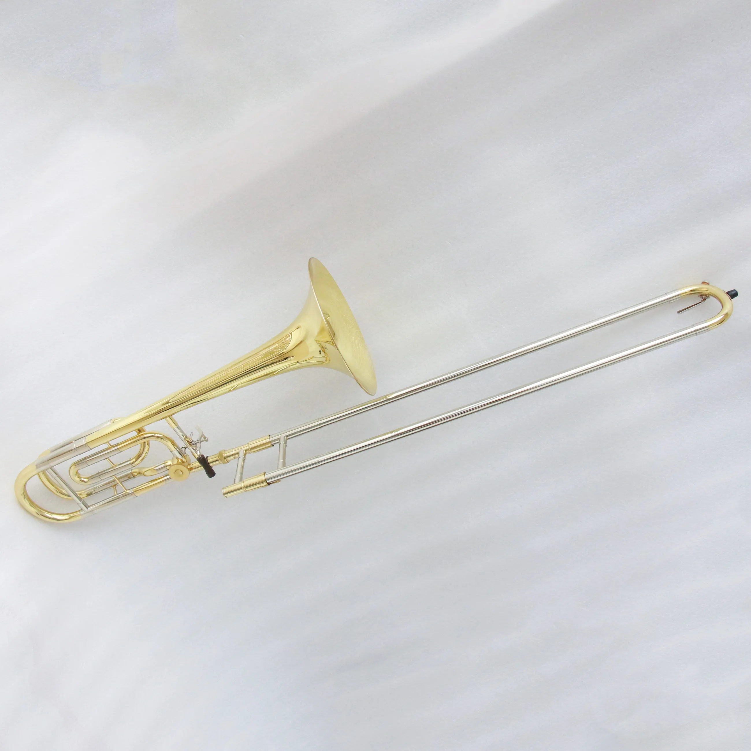 

High grade chinese brass instruments good price tenor trombone Bb/F gold lacquered trombone