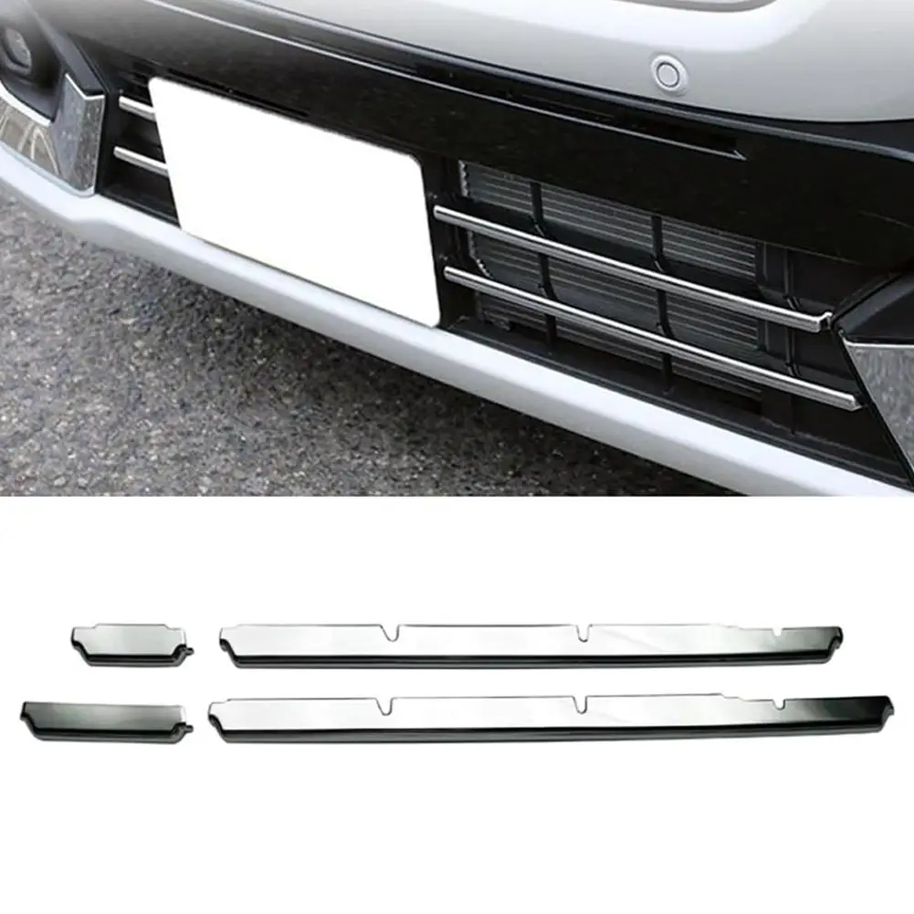 For Suzuki Spacia Custom M K53S Modified Front Bumper Center Glitter Decorative Accessories Lower Car Net Plating G0P8