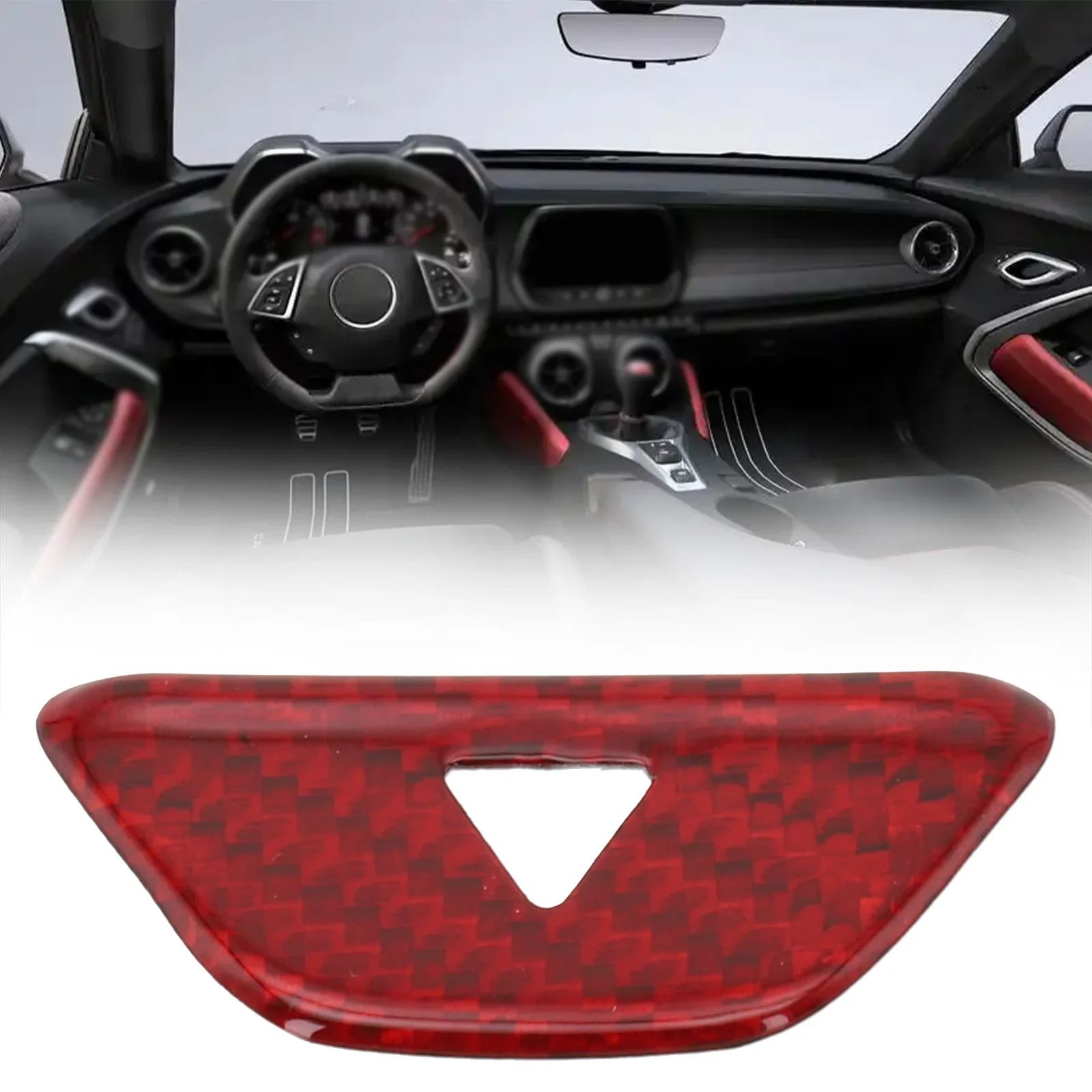 

Light Switch Trim Made from Real Carbon Fiber for Chevrolet For Camaro 2016+ Aggressive Look and Long Service Life