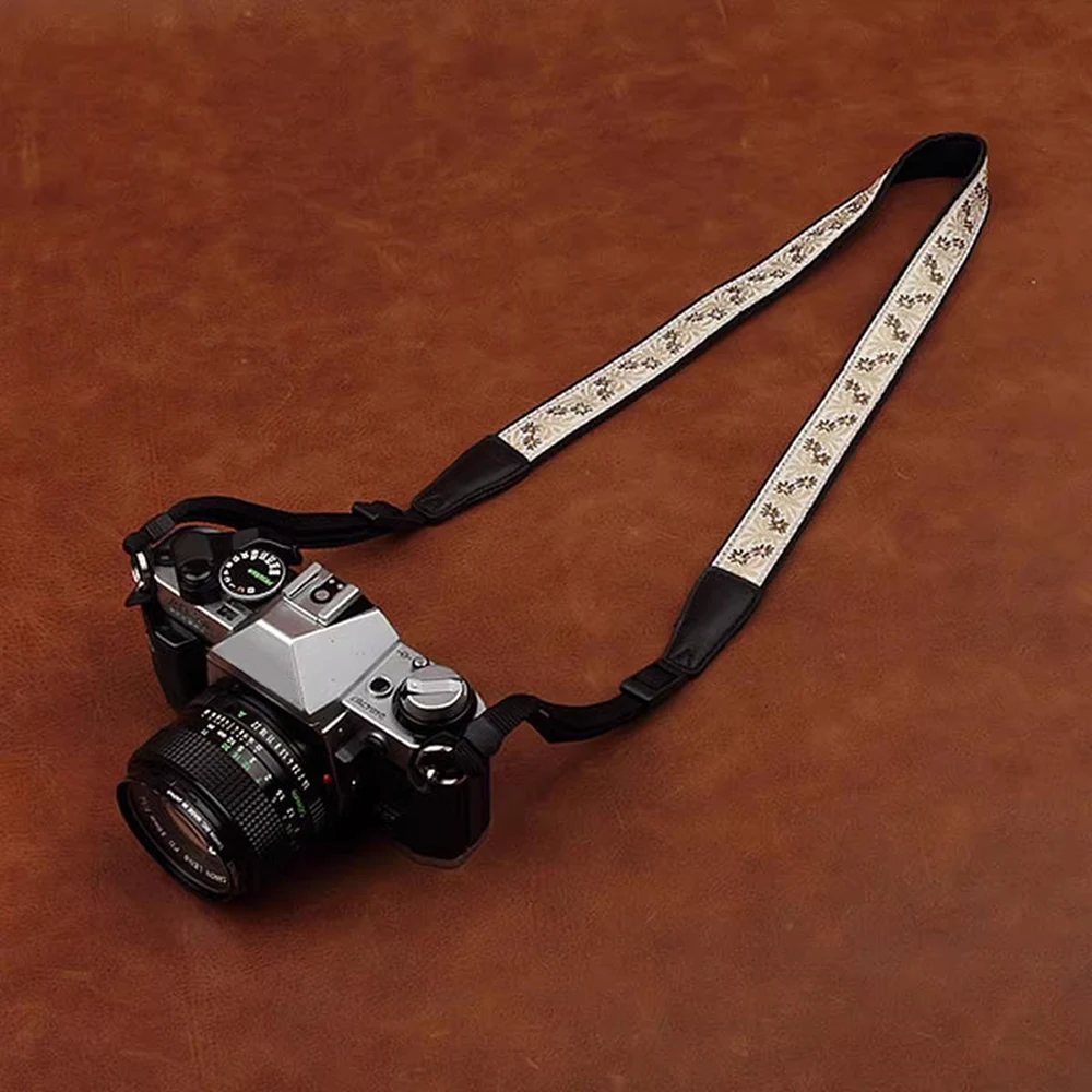 Camera Straps Embroidered Style Strap Adjustable for DSLR Camera Neck Strap Micro Single Photography Shoulder Strap