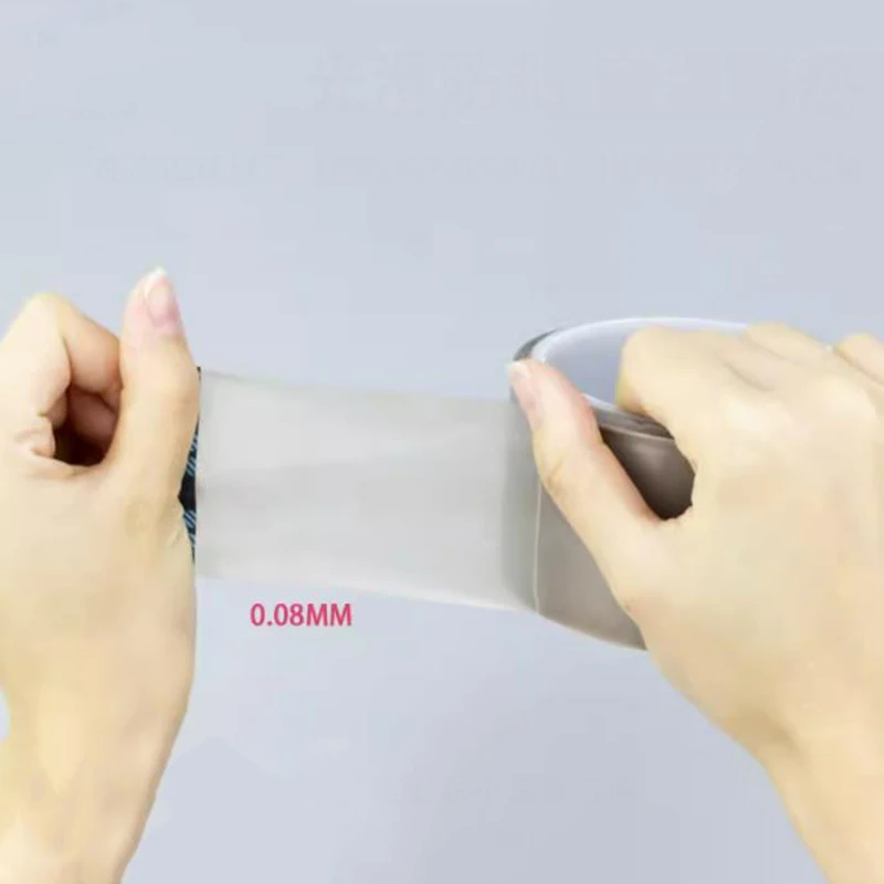 10M 300 Degree Pure Film PTFE High Temperature Resistance Adhesive Tape Cloth Heat Insulation Sealing Machine Thickness 0.08mm