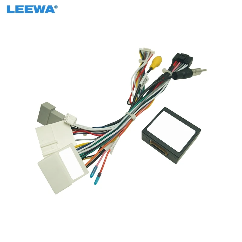 LEEWA سيارة 16pin ستيريو الأسلاك تسخير لنيسان XTrail (19-21)/قاشقاي(2019+)/رجلات (2019)/Teana/Altima(20-21) #1