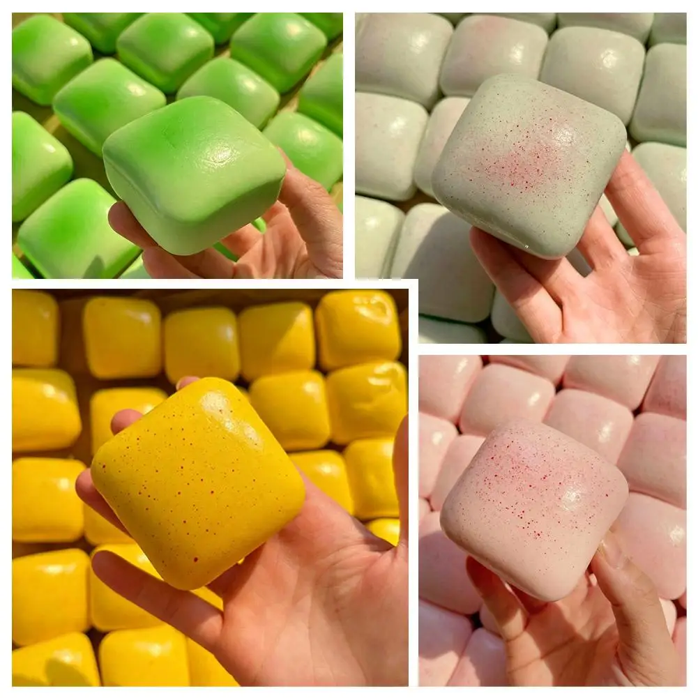 Super Wet Soft Mini Toast, Pinch, Suck, Finger Slowly Rebound, Simulated Food, Children's Ventilatory and Stress Relieving Toy