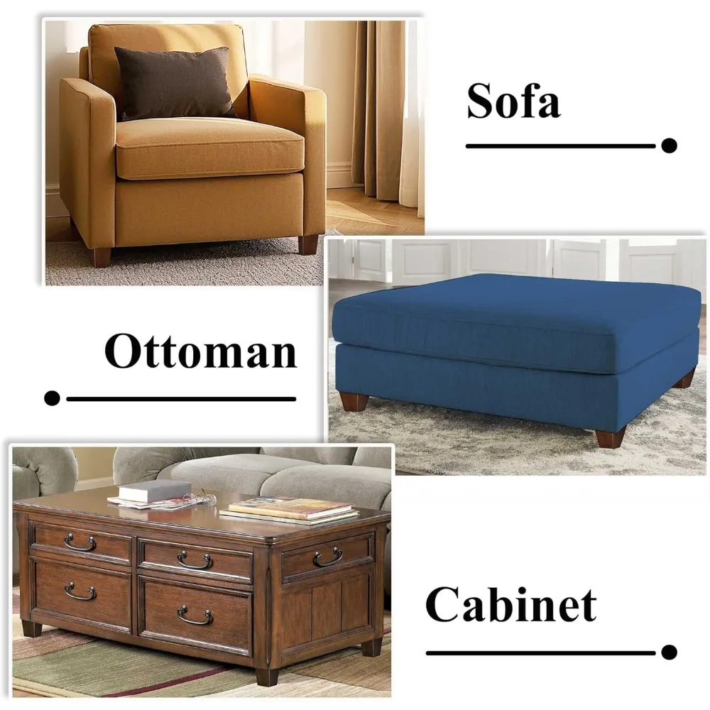 أرجل قطع الأثاث الخشبي 3 بوصة أرجل أريكة حزمة من 4 أرجل أريكة مربعة بني منتصف القرن أرجل بديلة حديثة للكرسي بذراعين