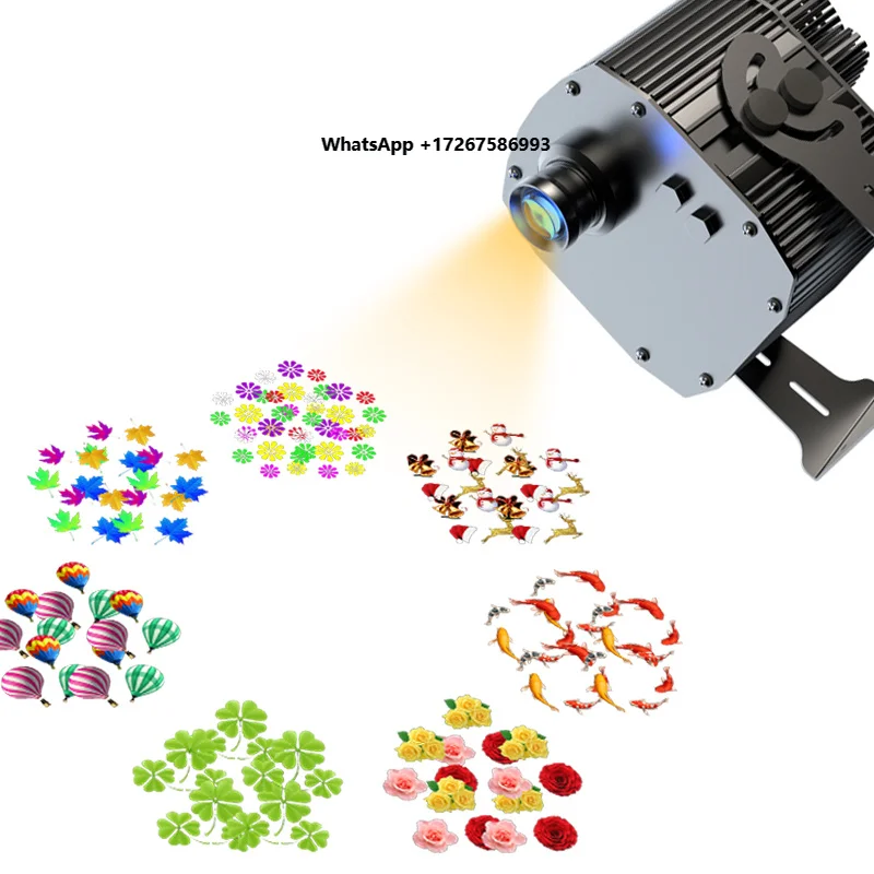 HD 512 DMX Projector Light Flower Sea Pattern RGB LED Light Source Advertising Lights Aluminum Alloy IP65 Rated 2-Year Warranty