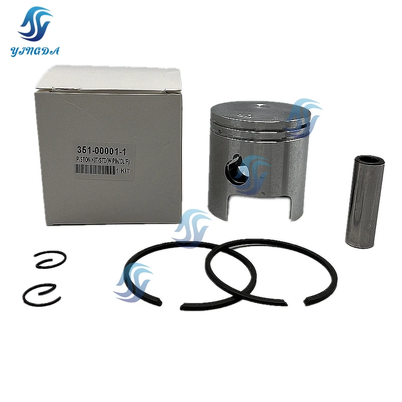 

Высококачественный набор поршней 351-00001 351-00011-0 Набор колец для подвесного двигателя Tohatsu Nissan M NS 9,9 л.с. 15 л.с. 351-00001-1