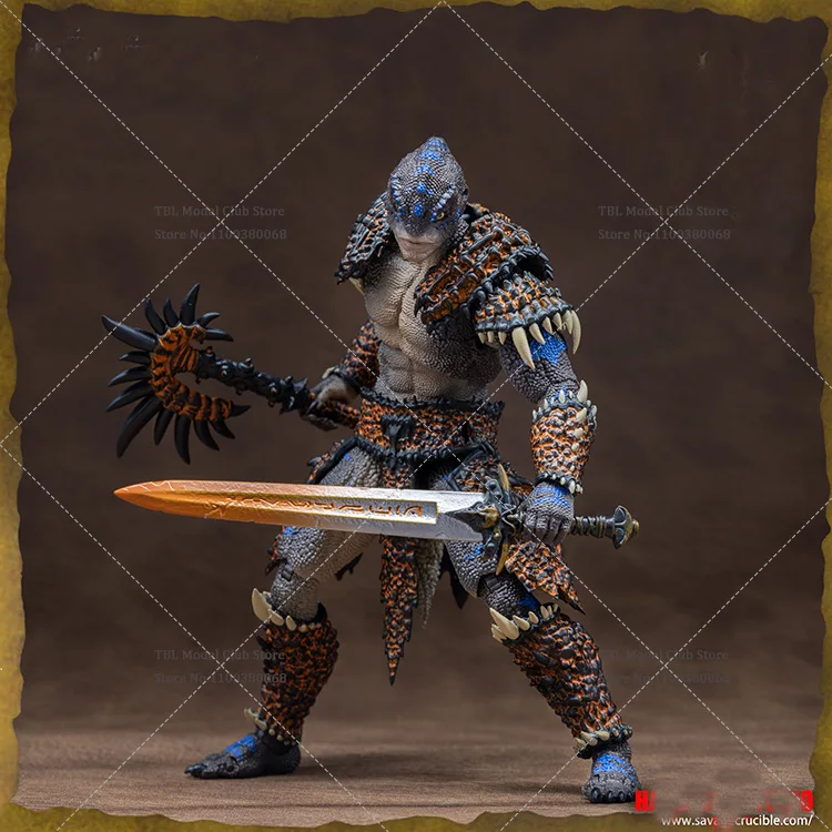 In Stock HS Studio 1/12 Scale Soldier Wild Furnace Barbarian Lizard Orcs Warrior Guard Full Set 6inch Action Figure Doll