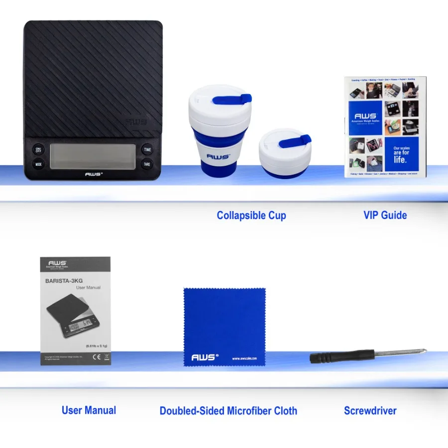Balance de cuisine à café BARISTA3KG