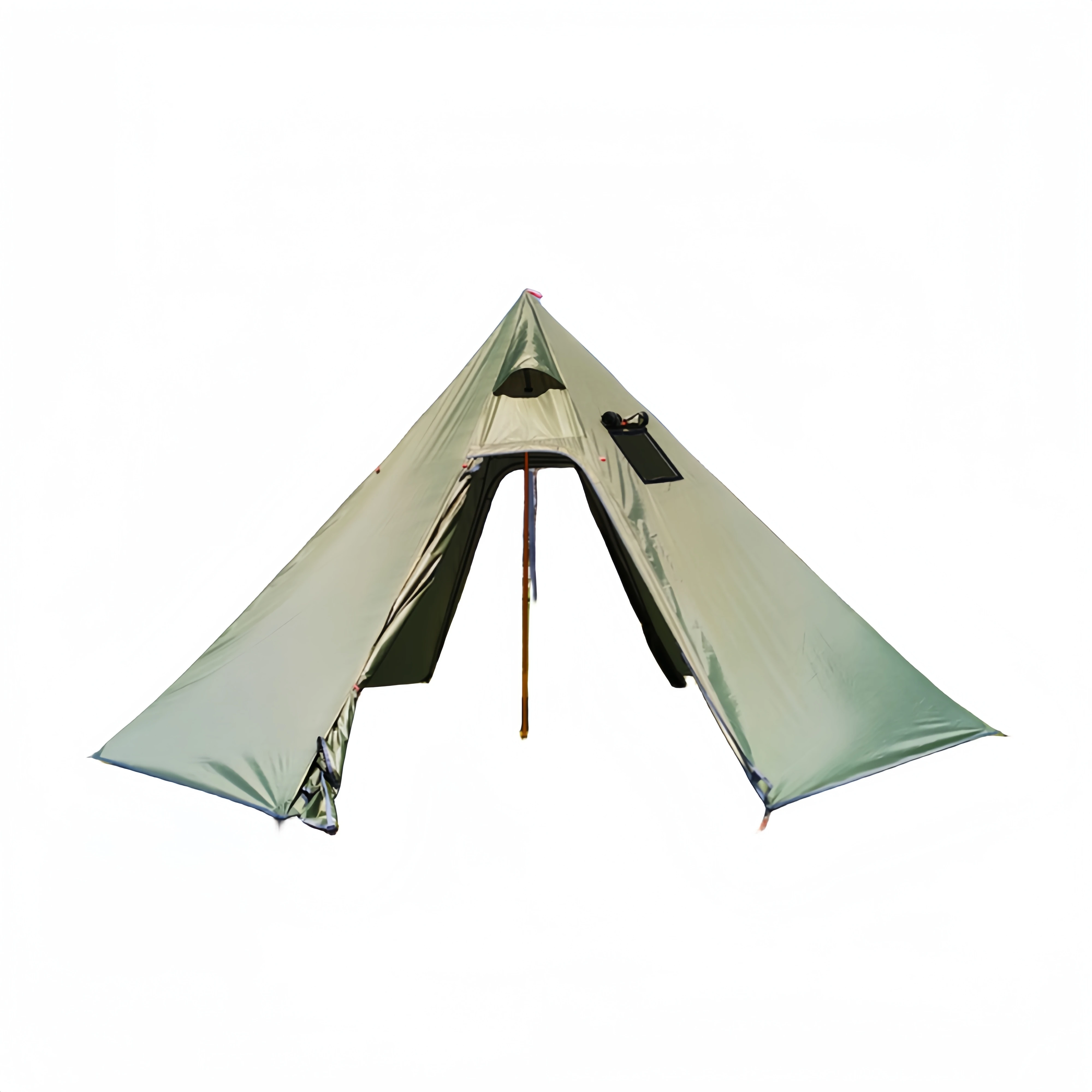 

ZJW STLF High Quality Single Layer Ultralight Tipi Hot Tent TX400 Winter Camping Triangle Backpacking Equipment