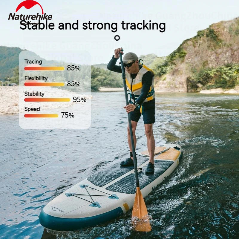 Naturehike Backpack Paddle Board Stand Up Inflatable Surfboard Pulp Board Surfing Ultralight with Tail Fin Water Sport Set 305cm