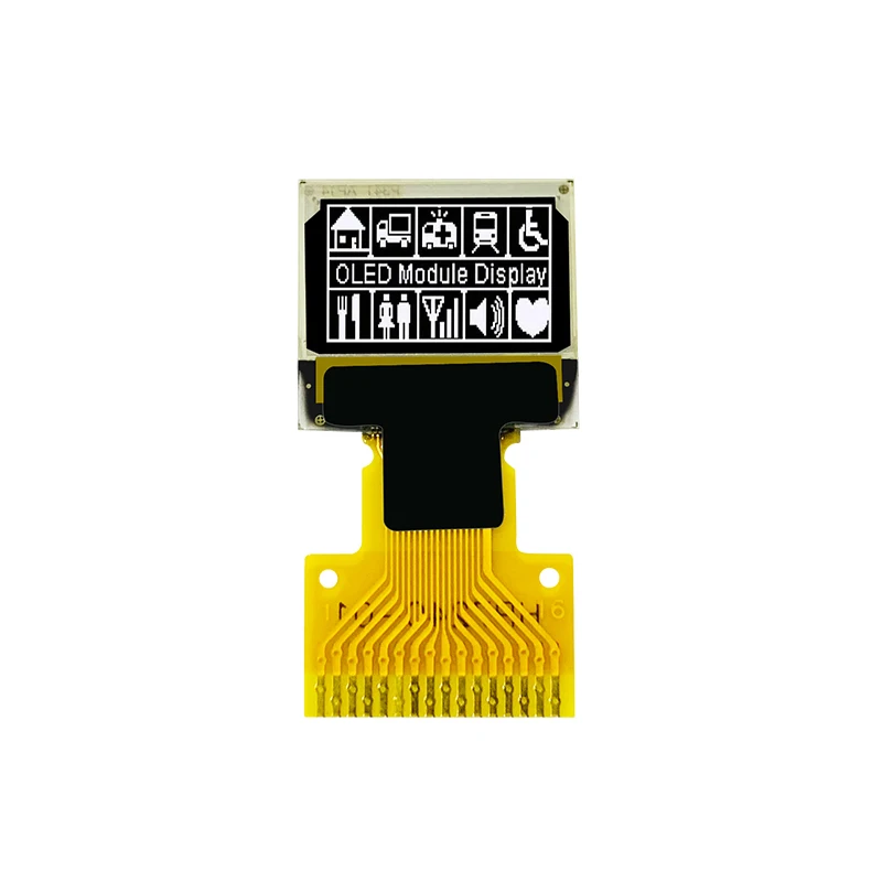 Pantalla OLED de 0,42 pulgadas, 72x40, 16 pini, SSD1106, controlador IC, interfaz SPI/I2C de 4 cavi