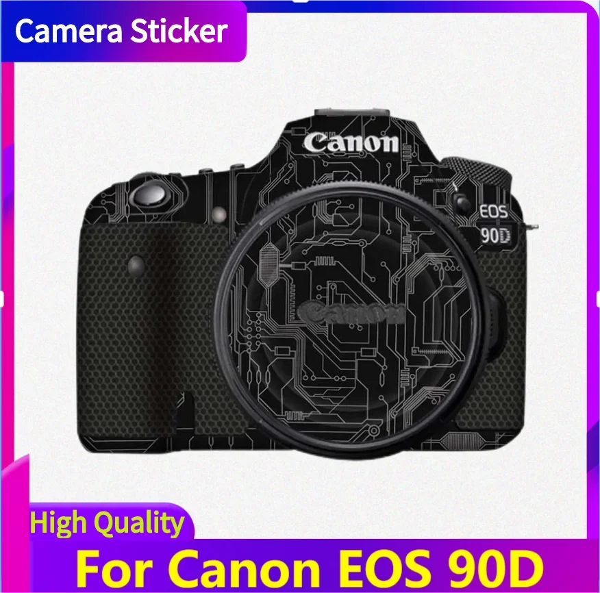 Für Canon EOS 90D Kamera Aufkleber Schützende Haut Aufkleber Vinyl Wrap Film Anti-Scratch Protector Mantel EOS90D