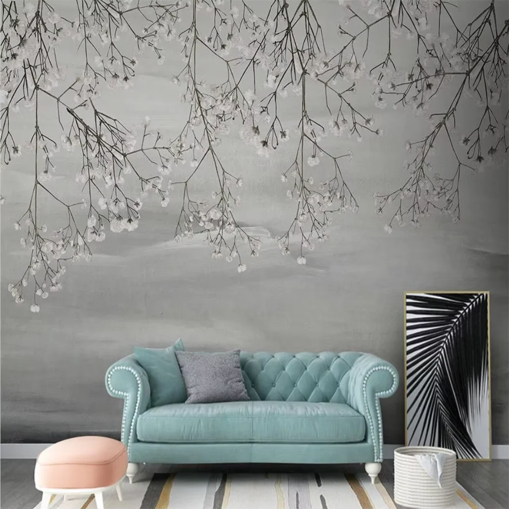 

custom papel de parede 3D plant leaves Photo Wallpaper living Room Bedroom Wall Decoration Painting Papier Peint Mural sticker