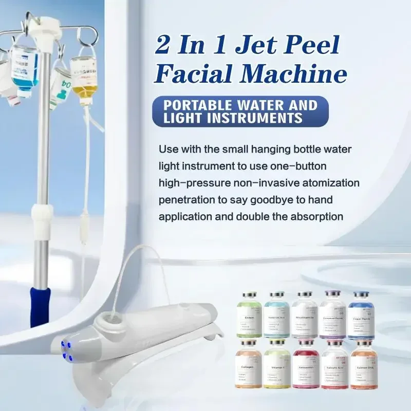 Sanendi แบบพกพาผิวหน้าออกซิเจนผิวบดเครื่องบดผิวออกซิเจนเครื่องบํารุงผิวหน้า Jet Peeling Facial อุปกรณ์เครื่อง