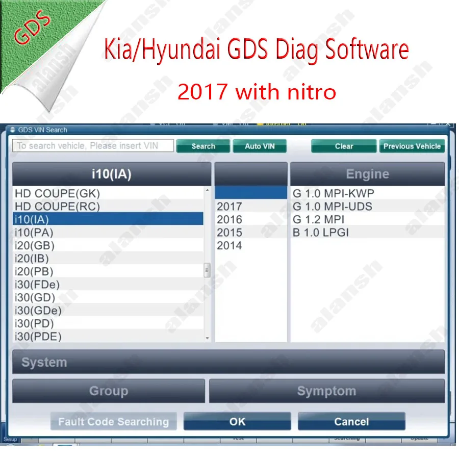 For Kia Hyundai GDS Diag Software VCI  V2017 Works with All Diagnosis Computers with Nitro Obd for Gift