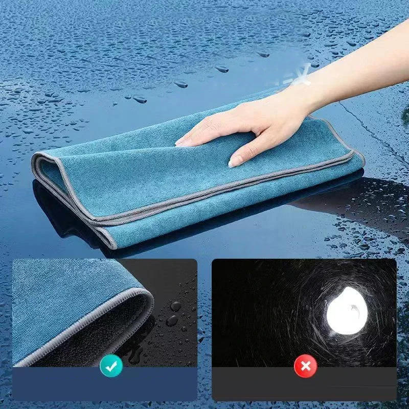 جديد منشفة غسيل السيارات غسل الراقية منشفة من الألياف الدقيقة تنظيف السيارات تجفيف القماش هيمينغ العناية بالسيارات القماش بالتفصيل غسل منشفة #2