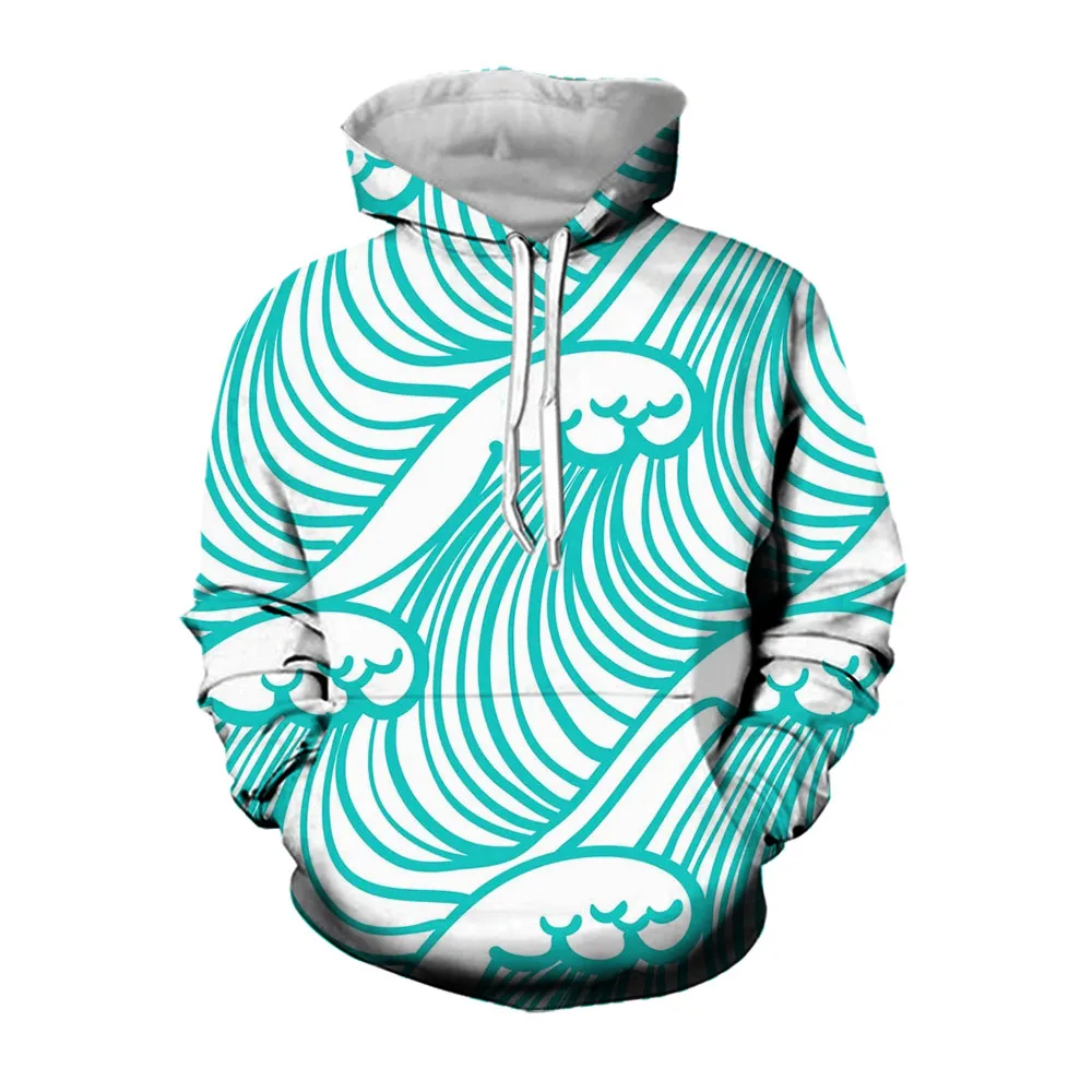 

Jumeast 3D Graphic Print Hoodies For Men Wave Pattern Aesthetic Clothing Length Sleeve Baggy Oversized Hoodie Streetwear Coats