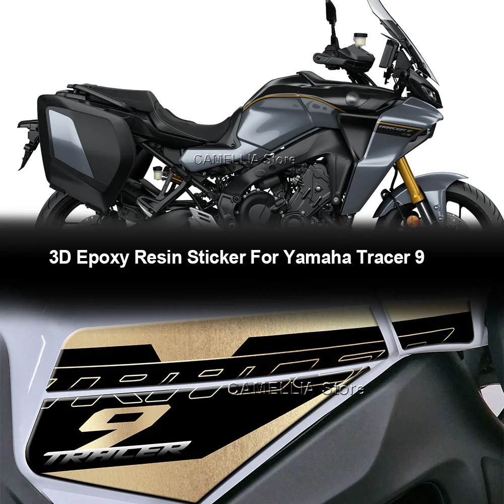 Per Yamaha Tracer 9 adesivo di protezione moto 3D resina epossidica impermeabile serbatoio carburante Pad Sticker Tracer 9 adesivo moto