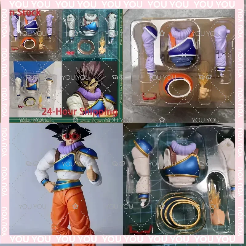 

In Stock E&C Dragon Ball Z Instant Transmission Son Goku Action Figures Chibi Damz Clothes Modified Parts Accessories Model